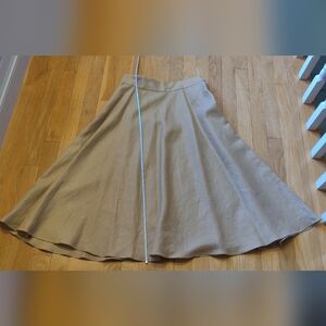 Tan Ralph Lauren Skirt Linen